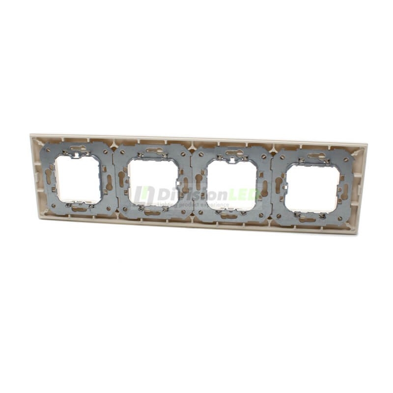 Marco compacto 4 elementos Marfil Simon 2700640-031