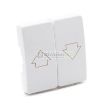 Tecla doble mecanismo persiana Blanco Simon 27028-35 -¡en 360°!