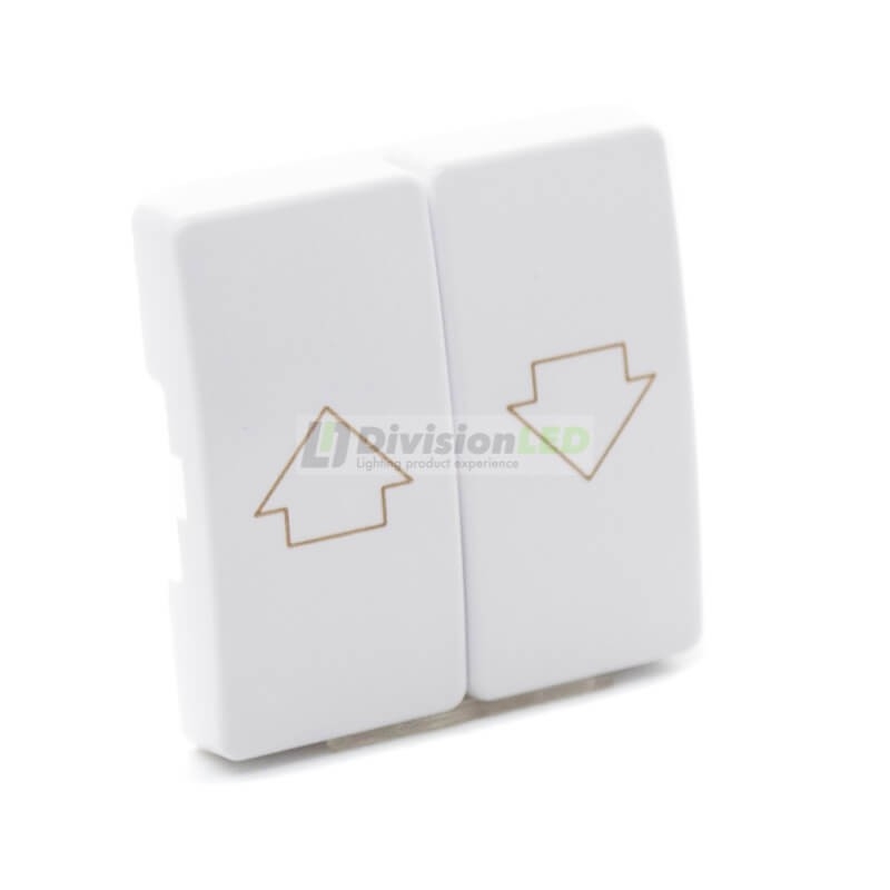 Tecla doble mecanismo persiana Blanco Simon 27028-35 -¡en 360°!