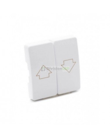 Tecla doble mecanismo persiana Blanco Simon 27028-35 -¡en 360°!