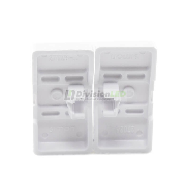 Tecla doble mecanismo persiana Blanco Simon 27028-35 -¡en 360°!