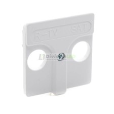 Placa tomas inductivas R-TV+SAT Blanco Simon 27097-34