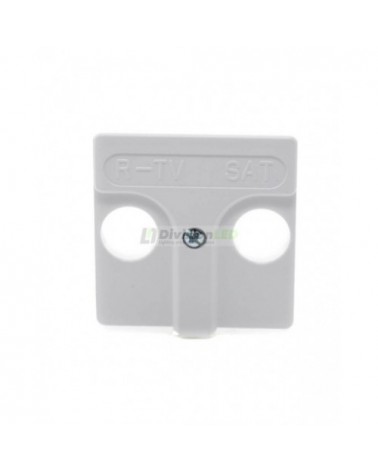Placa tomas inductivas R-TV+SAT Blanco Simon 27097-34