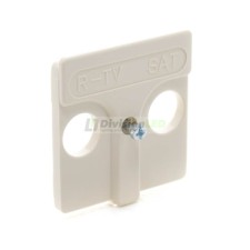 Placa tomas inductivas R-TV+SAT Marfil Simon 27097-31
