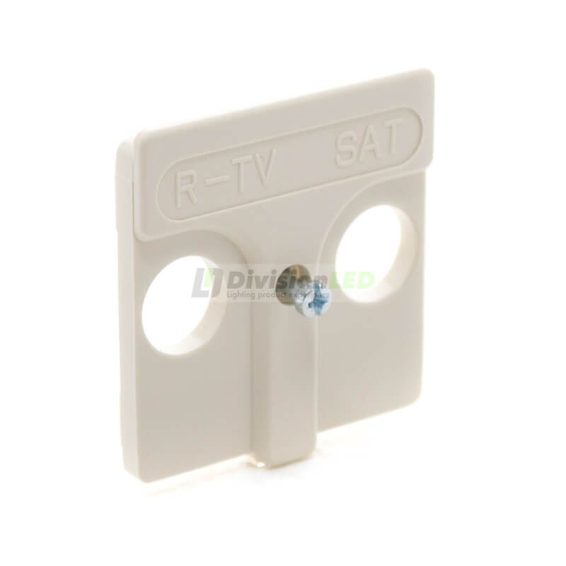 Placa tomas inductivas R-TV+SAT Marfil Simon 27097-31