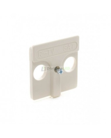 Placa tomas inductivas R-TV+SAT Marfil Simon 27097-31