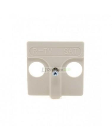 Placa tomas inductivas R-TV+SAT Marfil Simon 27097-31