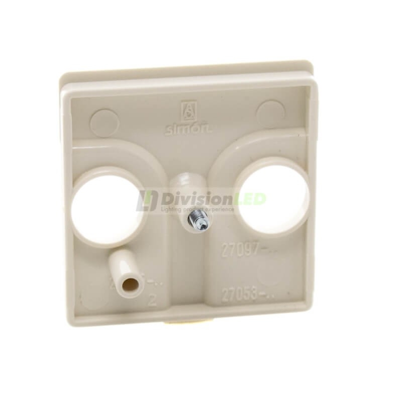 Placa tomas inductivas R-TV+SAT Marfil Simon 27097-31