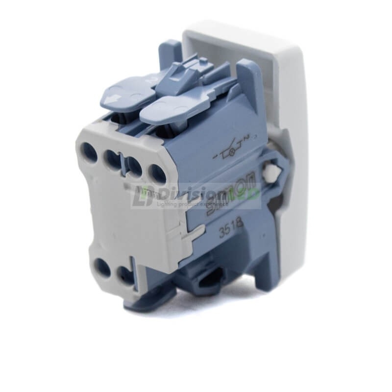 Interruptor luminoso unipolar 10AX 250V Medio Elemento Blanco Simon 27104-64