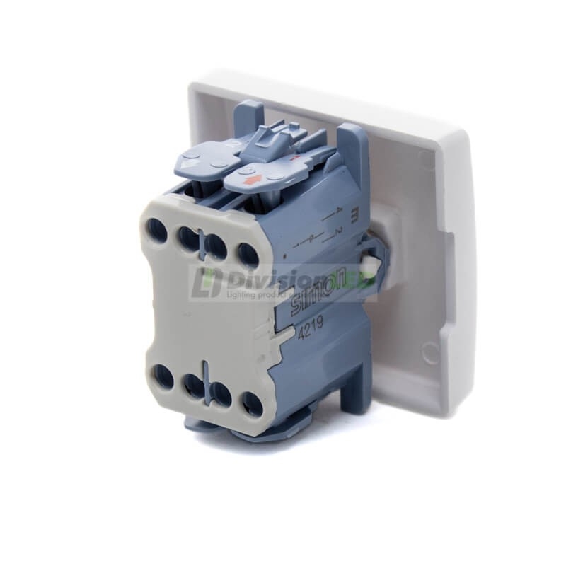 Interruptor persianas 10A 250V 3 posiciones Blanco Simon 27333-65