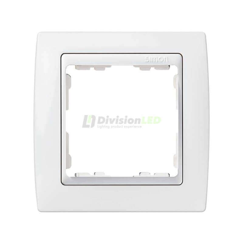 Marco 1 elemento Blanco Simon 82610-30 - DivisionLED