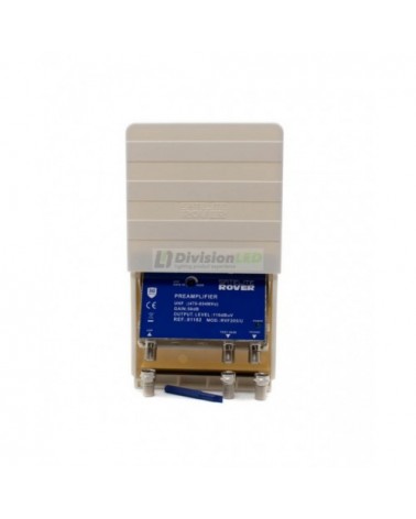 Preamplificador de mástil 1 entrada UHF 50dB LTE700 5G SATELITE ROVER 81182