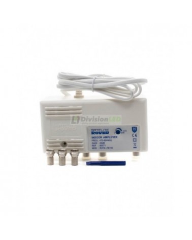Amplificador interior de vivienda 1 entrada 2 salidas UHF25 LTE700 5G SATELITE ROVER 80071