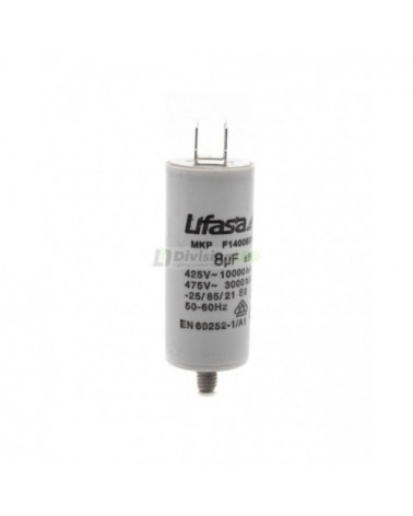 Condensador de Motor 8µf 450V LIFASA F140080PC