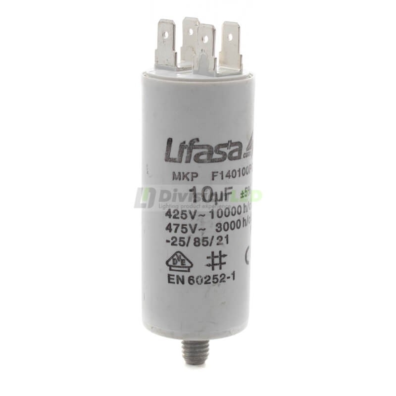 Condensador de Motor 10µf 450V LIFASA F140100PC
