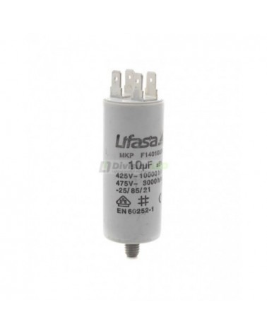 Condensador de Motor 10µf 450V LIFASA F140100PC