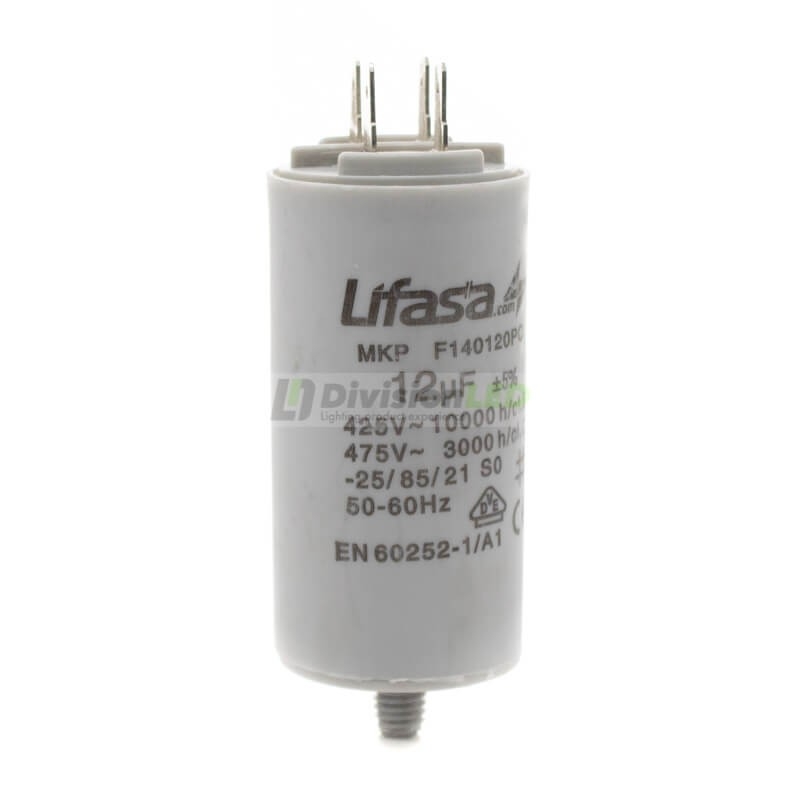 Condensador de Motor 12µf 450V LIFASA F140120PC