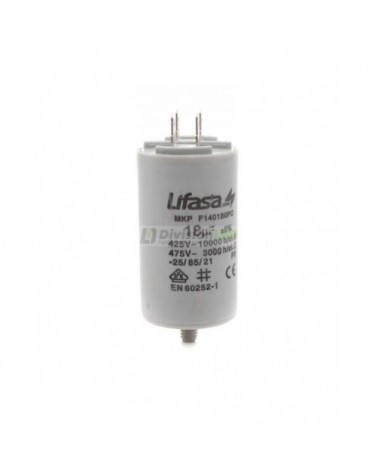 Condensador de Motor 18µf 450V LIFASA F140180PC