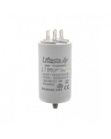 Condensador de Motor 20µf 450V LIFASA F140200PC