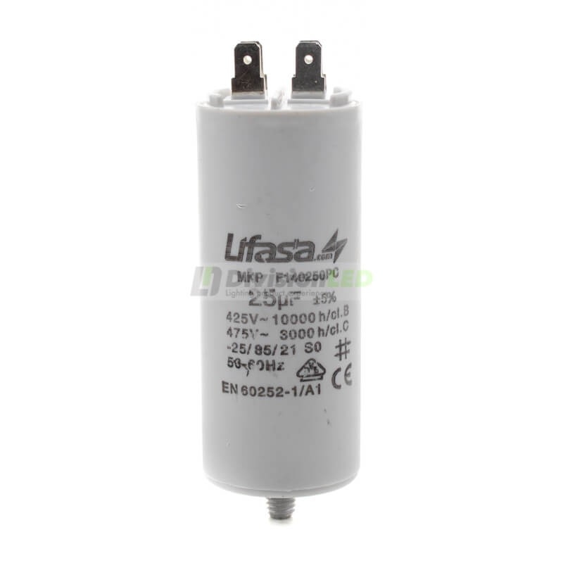 Condensador de Motor 25µf 450V LIFASA F140250PC
