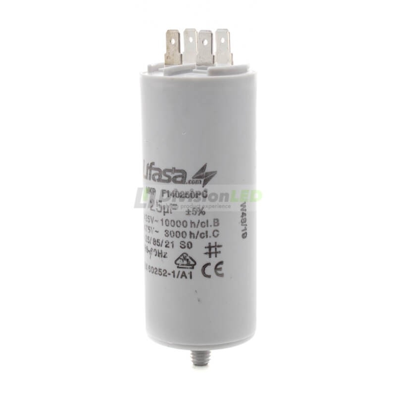 Condensador de Motor 25µf 450V LIFASA F140250PC