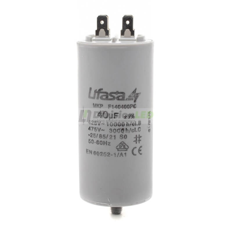 Condensador de Motor 40µf 450V LIFASA F140400PC