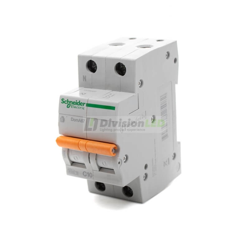Schneider Domae 12508 Interruptor magnetotérmico 1P+N 10A C 6kA