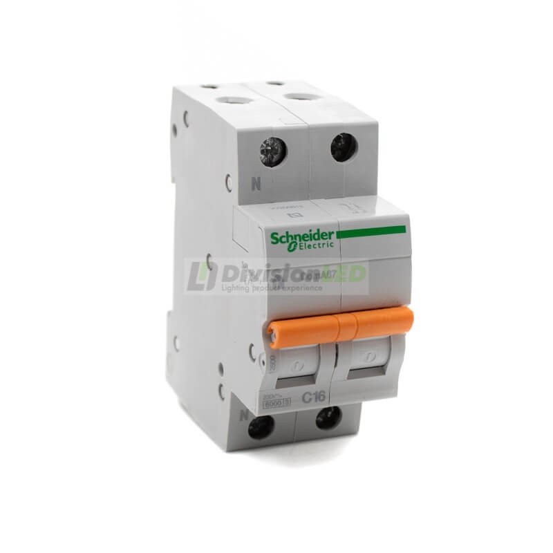 Schneider Domae 12509 Interruptor magnetotérmico 1P+N 16A C 6kA