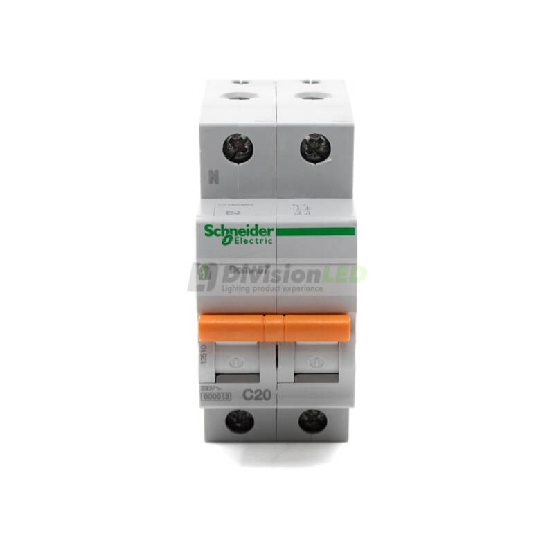 Schneider Domae 12510 Interruptor magnetotérmico 1P+N 20A C 6kA