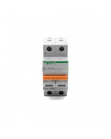 Schneider Domae 12510 Interruptor magnetotérmico 1P+N 20A C 6kA