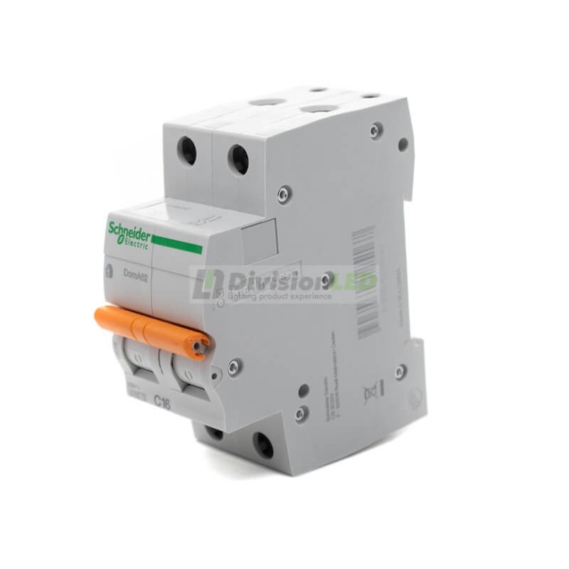 Schneider Domae 12516 Interruptor magnetotérmico 2P 16A C 6kA