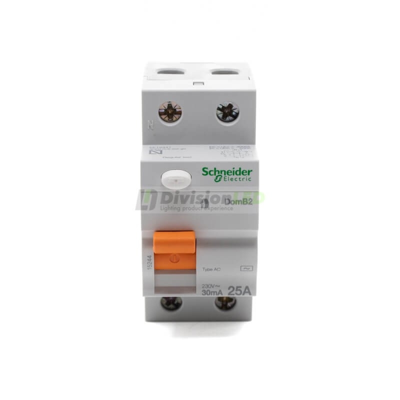 Schneider Domae 15244 Interruptor diferencial 2P 25A AC 30mA