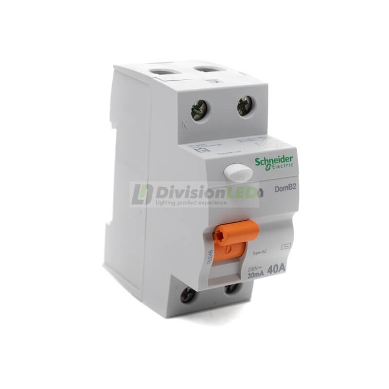 Schneider Domae 15245 Interruptor diferencial 2P 40A AC 30mA