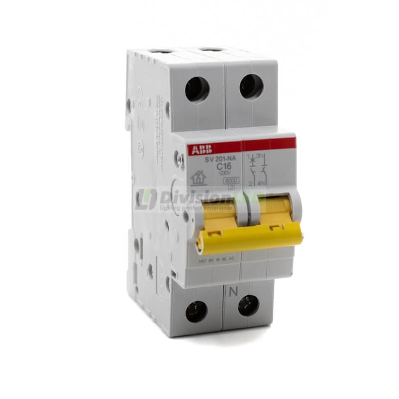 ABB SV201-C16NA Interruptor magnetotérmico 1P+N 16A C 6kA 2CDS211166R0164