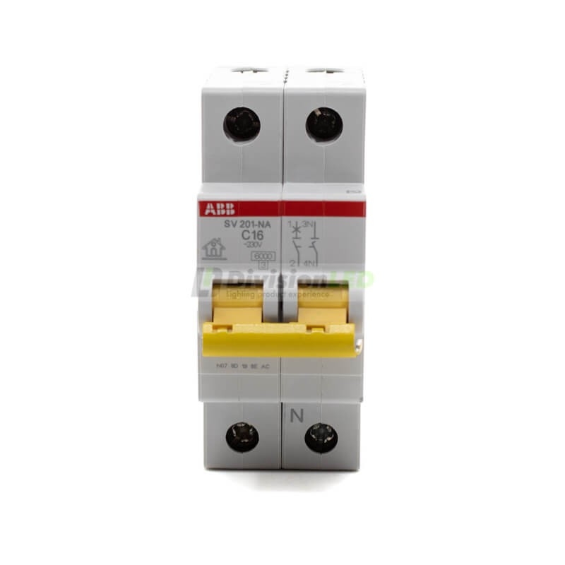 ABB SV201-C16NA Interruptor magnetotérmico 1P+N 16A C 6kA 2CDS211166R0164