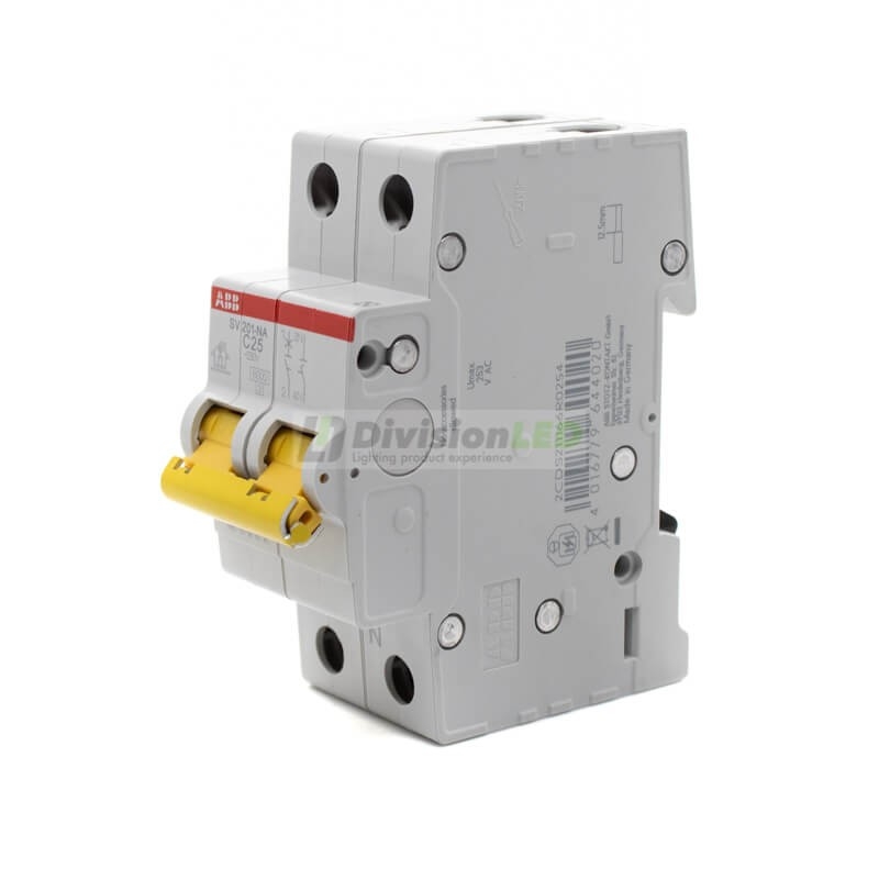 ABB SV201-C25NA Interruptor magnetotérmico 1P+N 25A C 6kA 2CDS211166R0254