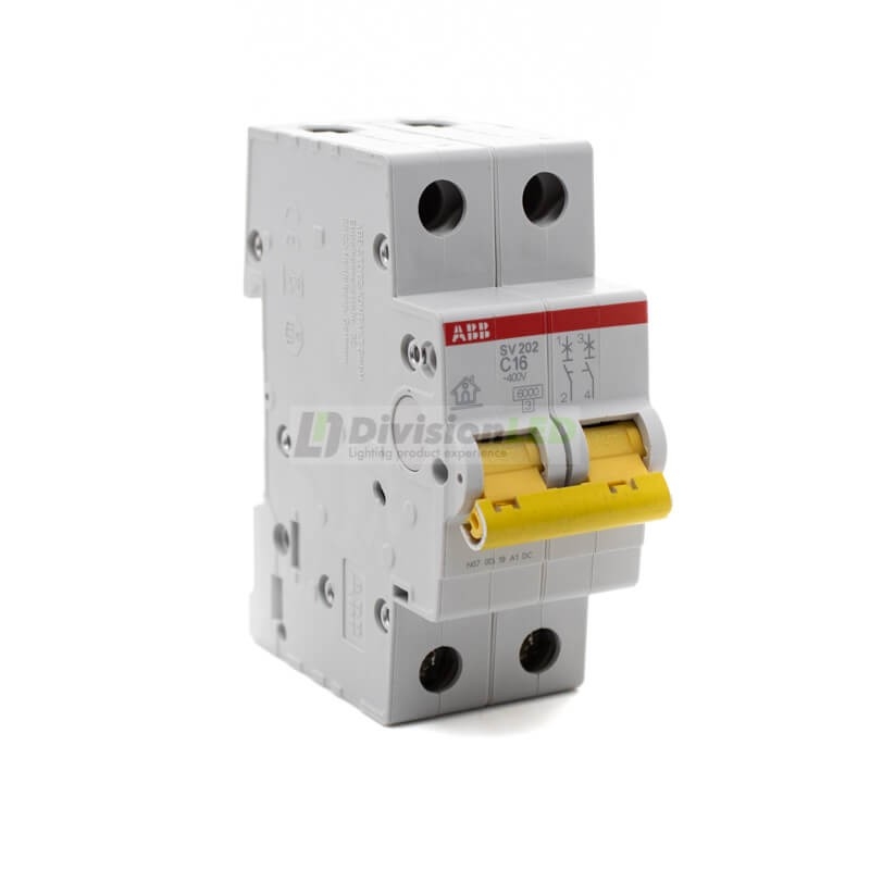 ABB SV202-C16 Interruptor magnetotérmico 2P 16A C 6kA 2CDS212066R0164