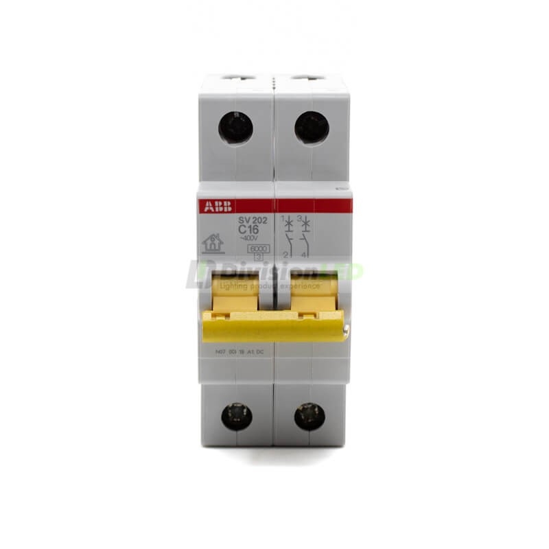 ABB SV202-C16 Interruptor magnetotérmico 2P 16A C 6kA 2CDS212066R0164