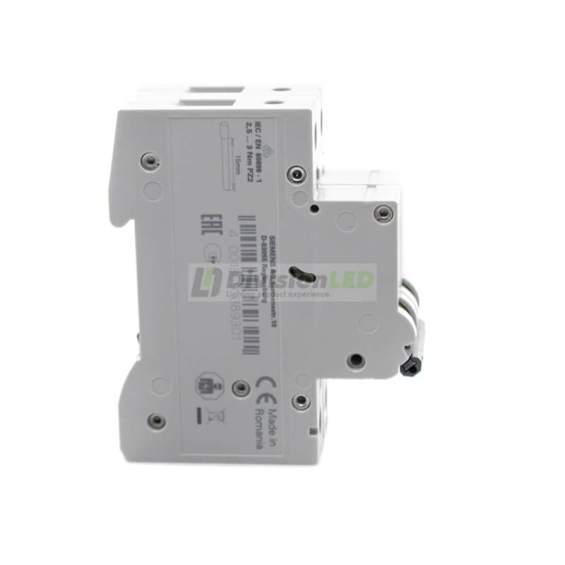 Siemens 5SL6510-7 Interruptor magnetotérmico 1P+N 10A C 6kA