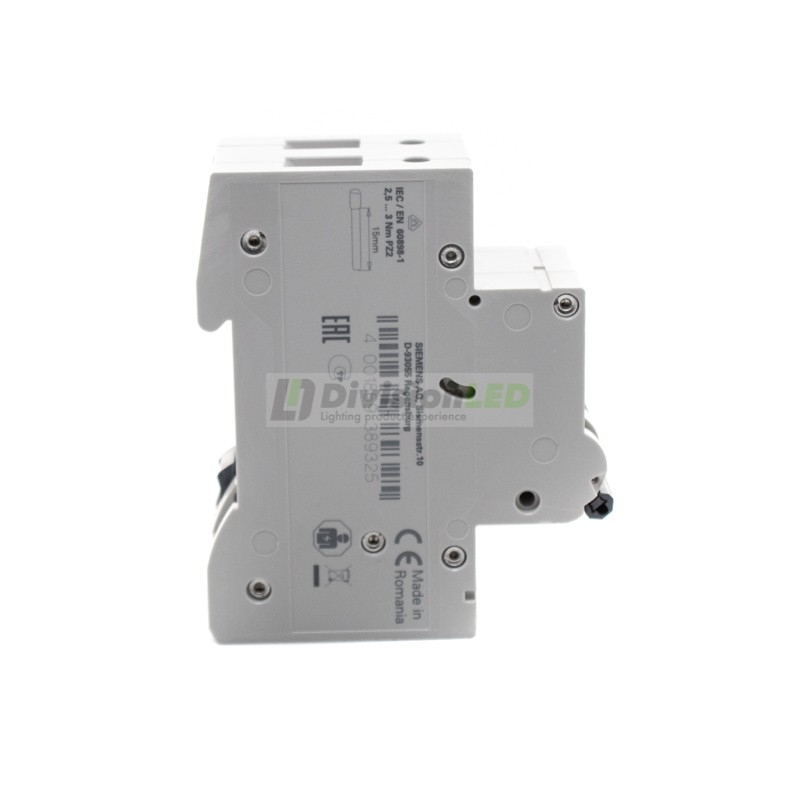 Siemens 5SL6516-7 Interruptor magnetotérmico 1P+N 16A C 6kA