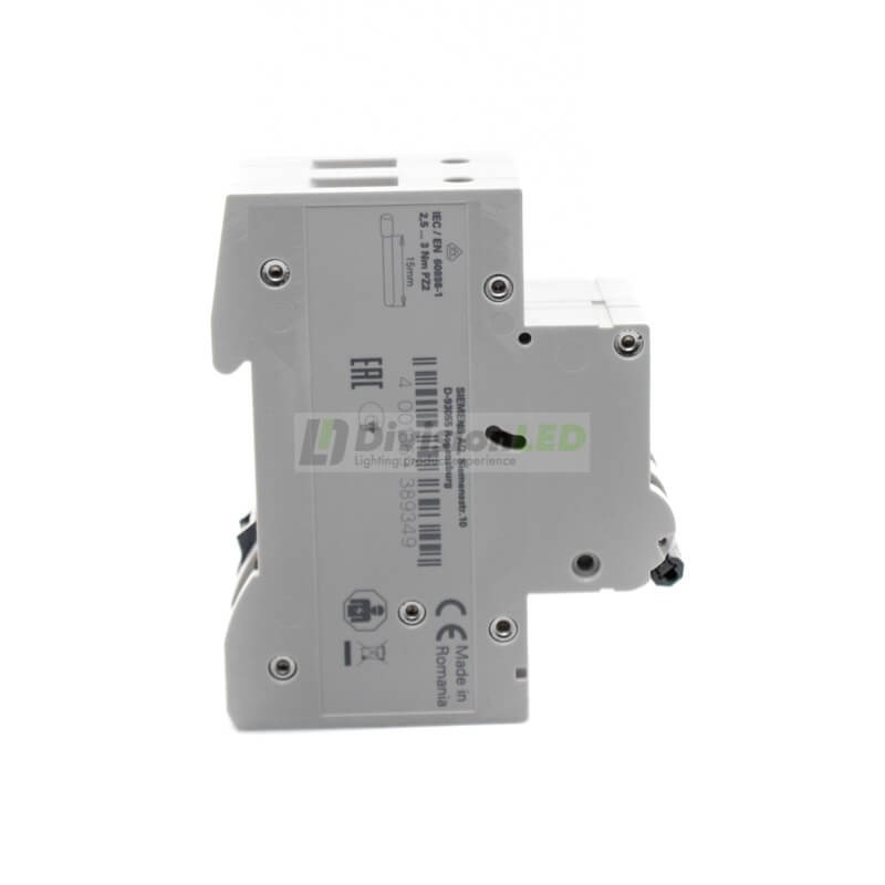 Siemens 5SL6525-7 Interruptor magnetotérmico 1P+N 25A C 6kA