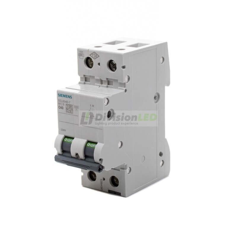 Siemens 5SL6540-7 Interruptor magnetotérmico 1P+N 40A C 6kA
