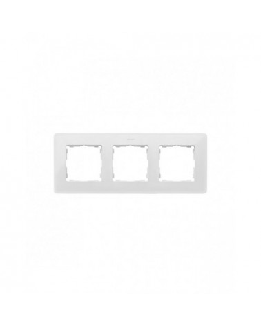 Simon 8200630-230 Marco para 3 elementos blanco base aluminio