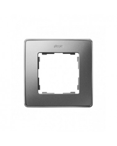 Simon 8201610-093 Marco para 1 elemento aluminio frío base cromo