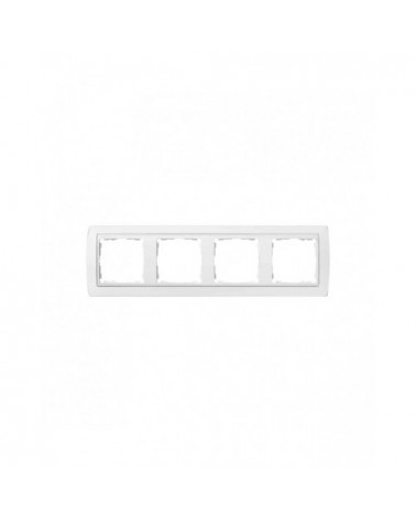 Simon 82640-30 Marco para 4 elementos blanco