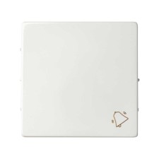 Simon 82017-30 Tecla individual con grabado campana para pulsador blanco