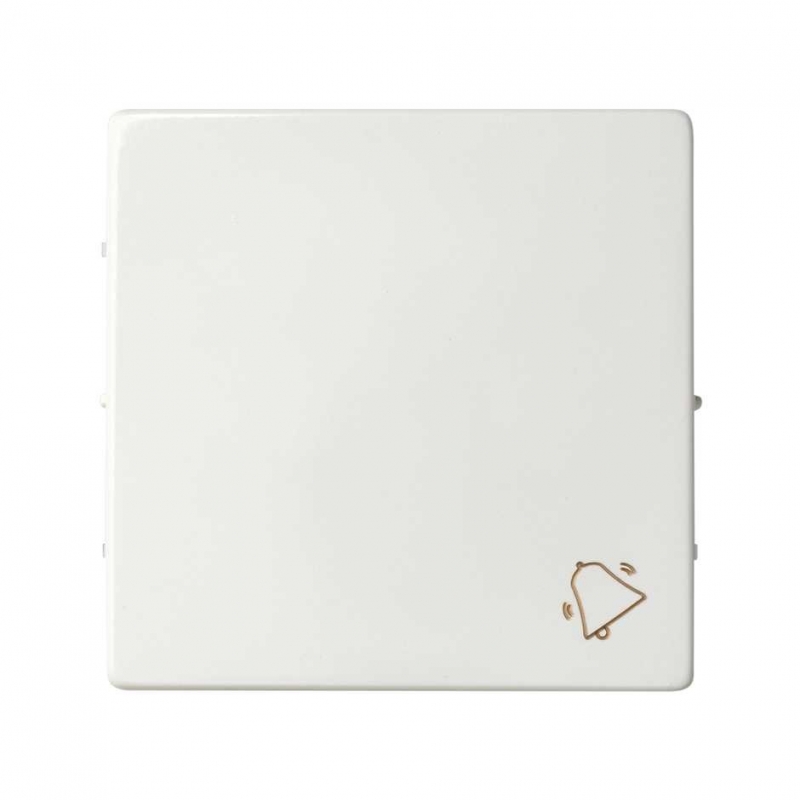 Simon 82017-30 Tecla individual con grabado campana para pulsador blanco