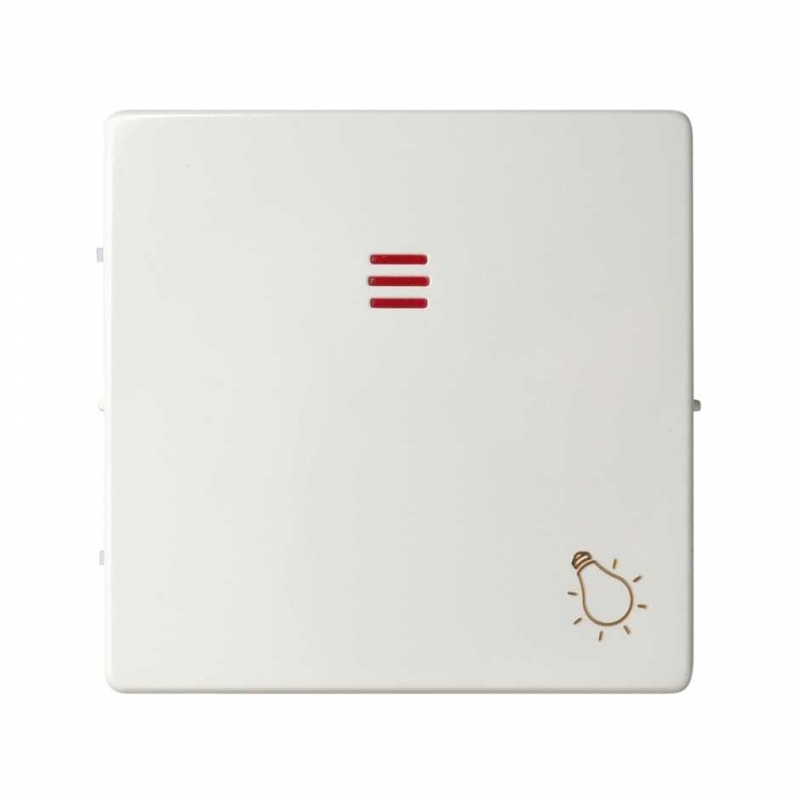 Simon 82016-30 Tecla individual con visor y grabado luz blanco