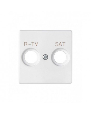 Simon 82097-30 Placa para tomas inductivas de R-TV+SAT blanco -¡en 360°!