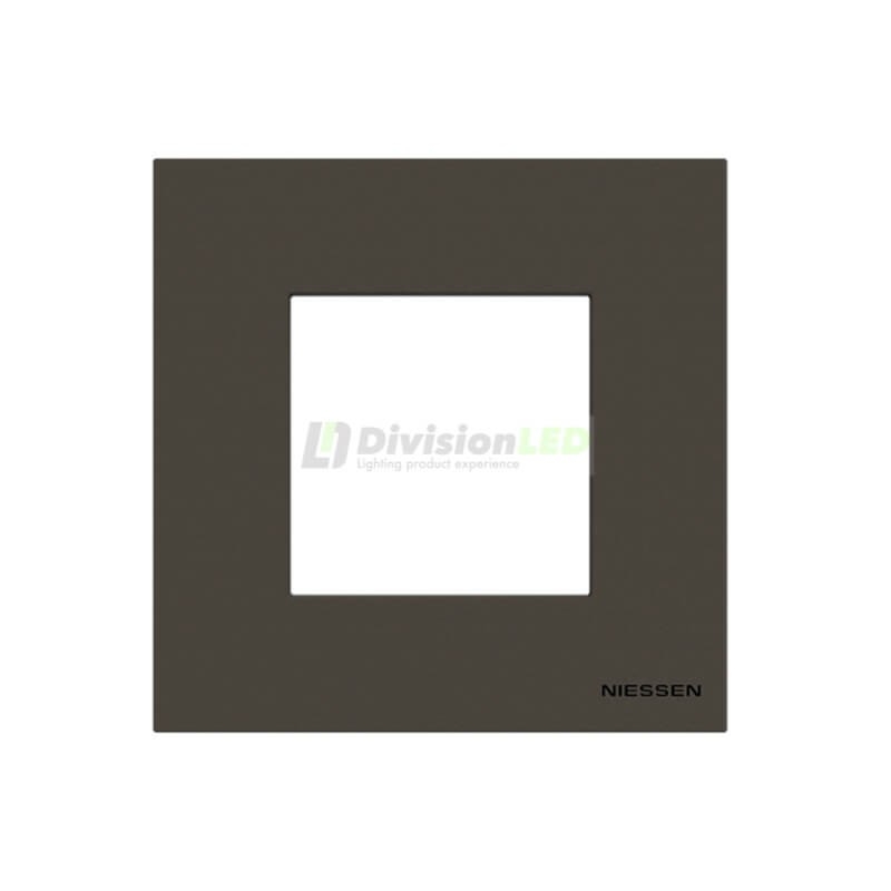 Niessen Zenit N2271 AN Marco 1 elemento 2 módulos antracita efecto flotante